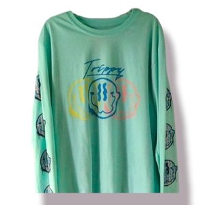 Trippy Mint Green Graphic T Unisex